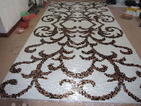Hammam Glass Mosaic Wall Pattern 007