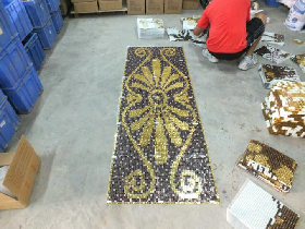 Gold Foil Mosaic Hammam 013