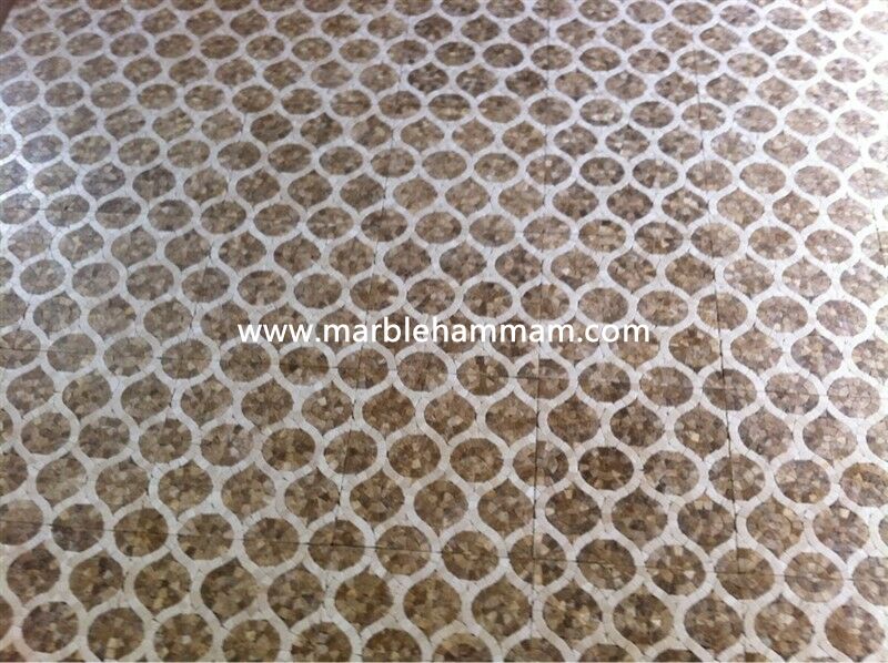 Marble Hammam Mosaic Pattern 004