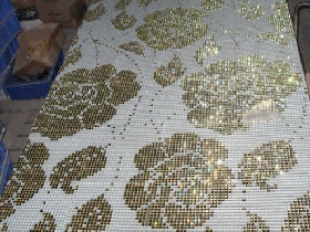 Golden Leaf Mosaic Pattern for Hamam 033