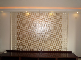 Shell Mosaic TV Background Wall