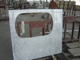Bianco Cararra Marble Vanity Top