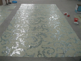 Gold Mosaic Pattern Hammam 018