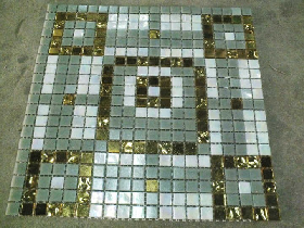 Real Gold Mosaic Hammam Wall 007
