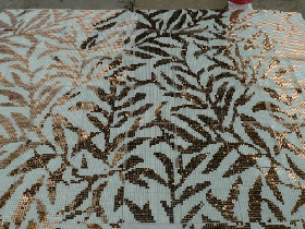 Golden Leaf Mosaic Pattern for Hamam 043