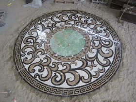 Marble and Onyx Waterjet Flooring