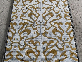 Gold Mosaic Pattern Hammam 031