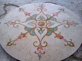 Marble Hammam Mosaic Pattern 003