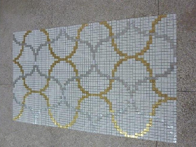 Golden Leaf Mosaic Pattern for Hamam 017
