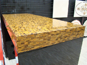 Tiger Skin Gold Reception Desk