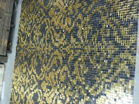 Gold Mosaic Pattern Hammam 039