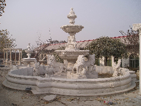 White Marble Fountain