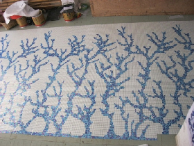 Hammam Glass Mosaic Wall Pattern 074