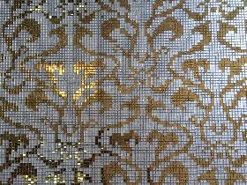 Luxury Golden Mosaic Hammam Wall 012