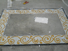 Hammam Glass Mosaic Wall Pattern 017