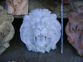 White Marble Lion Head Fountain