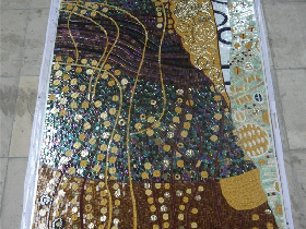 Glass Art Mosaic Wall Mural Hammam 027