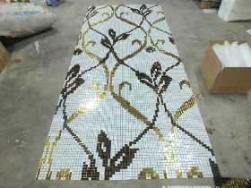 Gold Foil Mosaic Hammam 007